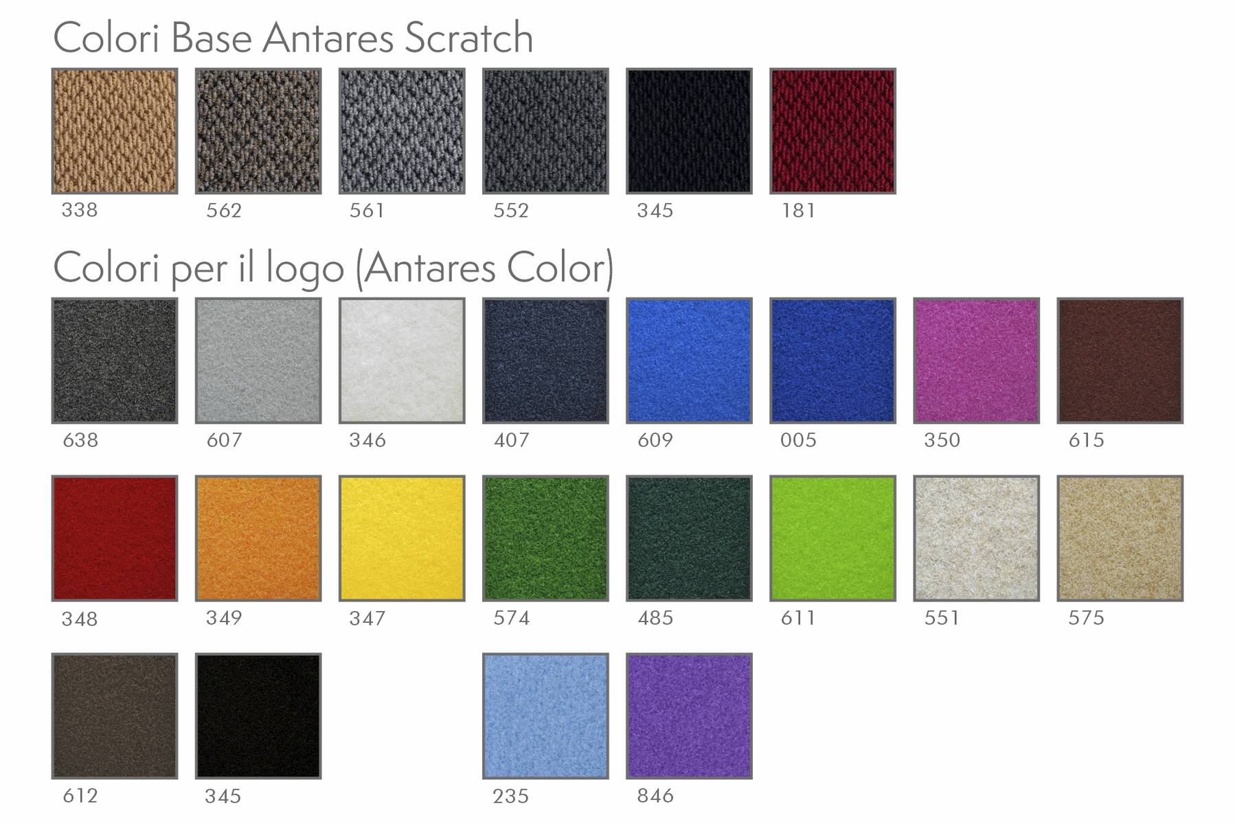 Cartella colori completa Antares Scratch